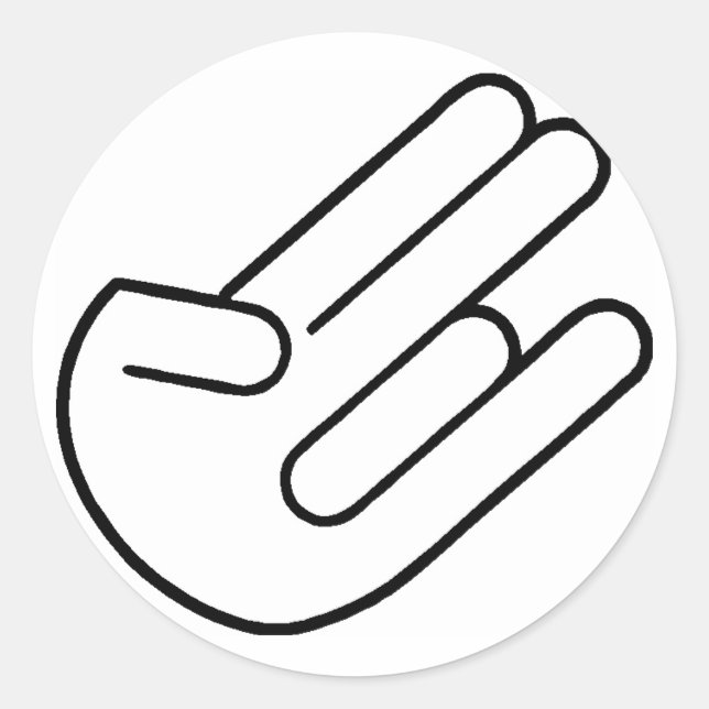 REC CLASSIC ROUND STICKER (Front)