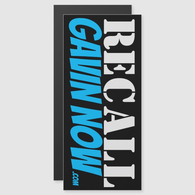 RECAL GAVIN NOW MAGNETIC STRIP MAGNETIC INVITATION (Front/Back)