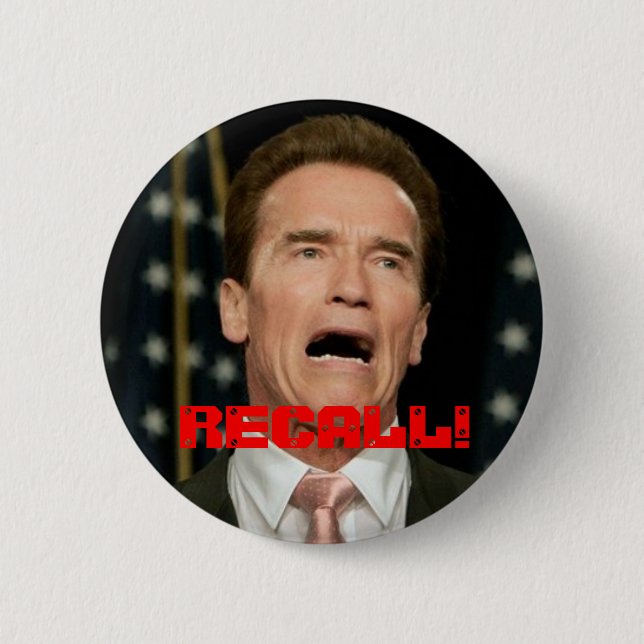 Recall Arnold 6 Cm Round Badge (Front)