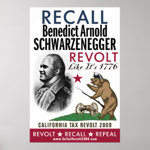 Recall Benedict Arnold - Revolt Like 1776 Poster