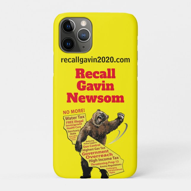 Recall Gavin Newsom Case-Mate iPhone Case (Back)