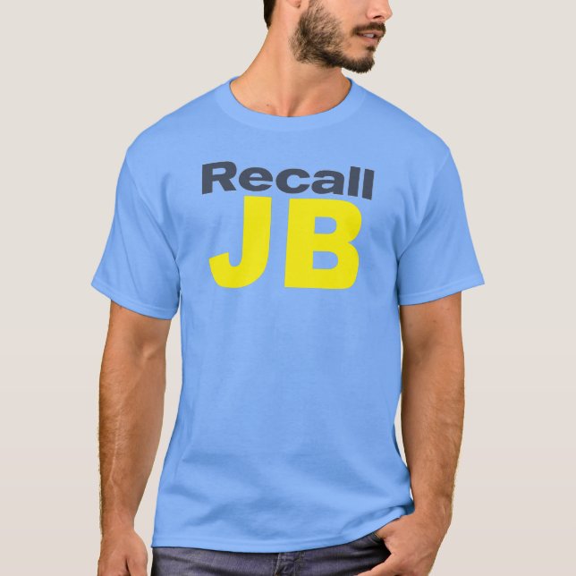 Recall JB Pritzker Illinois Politics T-Shirt (Front)