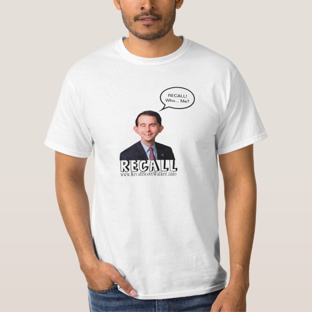 RECALL!  Who... Me? - T Shirt (Front)