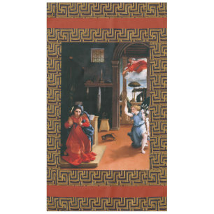 RECANATI ANNUNCIATION by Lorenzo Lotto  Long Table Tablecloth