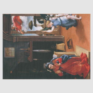 RECANATI ANNUNCIATION by Lorenzo Lotto Tissue Paper