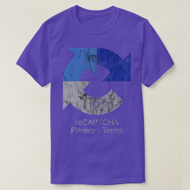 reCAPTCHA Google T-Shirt (Design Front)