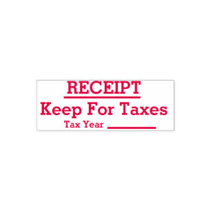 Receipt Self Inking Stamp For Tax Purposes