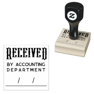 Received Custom Department Rubber Stamp