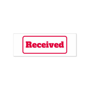 Received Custom Simple Business Self-inking Stamp