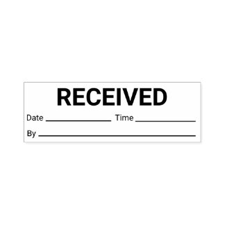 Received Date Time By Self-inking Stamp
