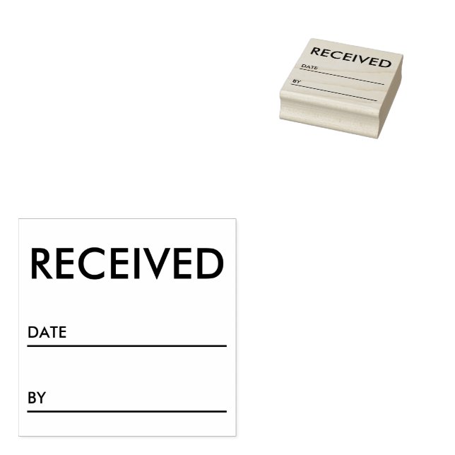 Received Professional Office Rubber Stamp (Stamped)