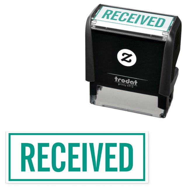 Received self-inking office stamp for deliveries (In Situ)