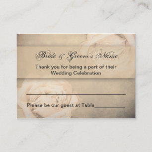 Reception Assignment Cards