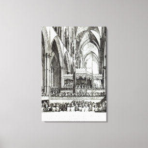 Reception  at the Commemoration of Handel Canvas Print