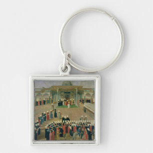 Reception at the Court of Sultan Selim III Key Ring