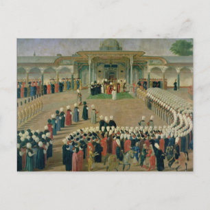 Reception at the Court of Sultan Selim III Postcard