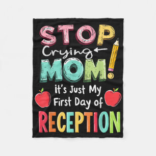 Reception Back To School First Day Of Nursery Rece Fleece Blanket