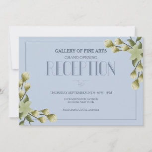 Reception Blue Invitation