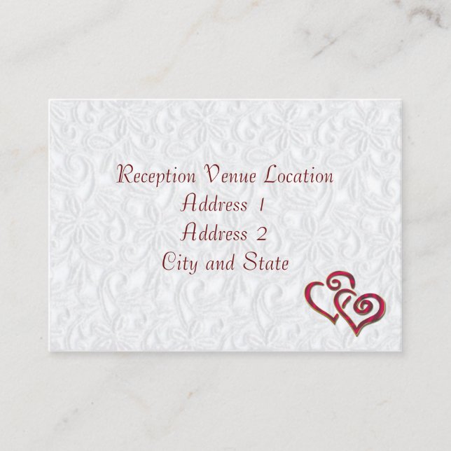 Reception Card (Front)