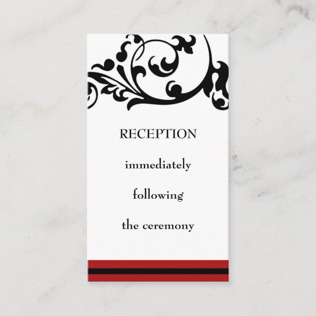 Reception Card (Front)