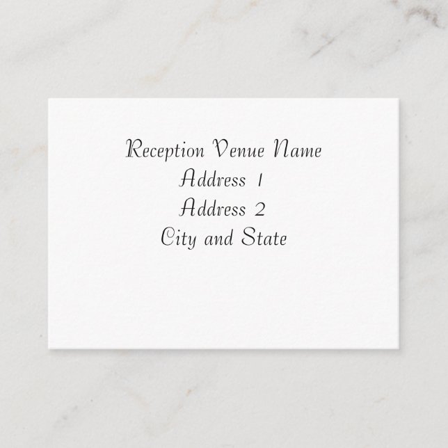 Reception Card (Front)