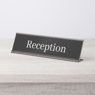 Reception Desk Name Plate