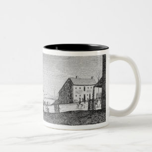 Reception of Washington at Trenton, New Jersey Two-Tone Coffee Mug