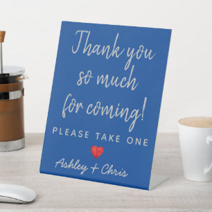 Reception Wedding Favours Engagement Bridal Shower Pedestal Sign