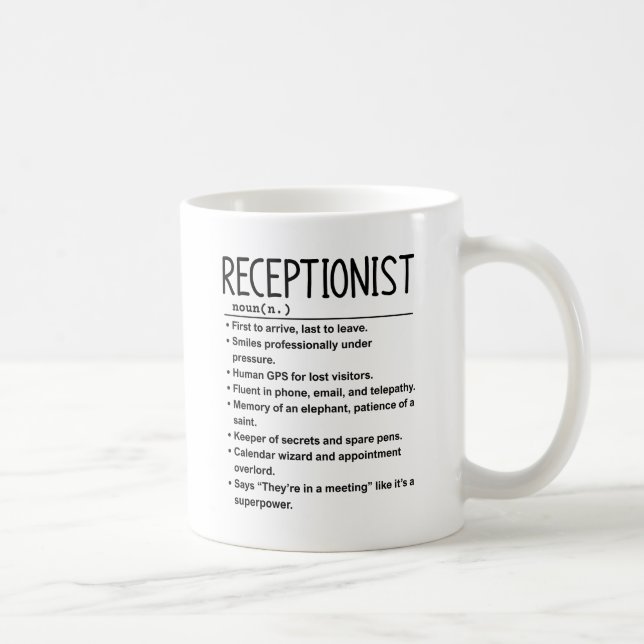 Receptionist Coffee Mug (Right)