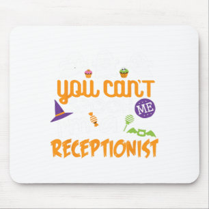 Receptionist Halloween Costume Party Can't Spook M Mouse Pad