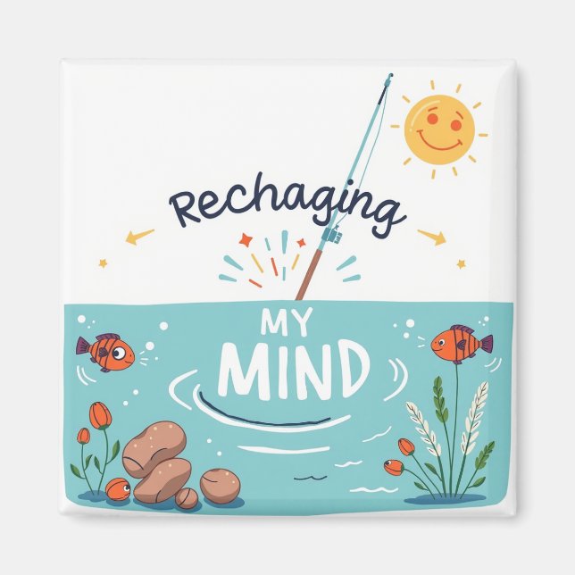 Recharge Your Mind  Magnet (Front)