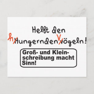 Rechtschreibung Postcard