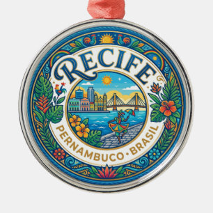 Recife Brazil Metal Tree Decoration