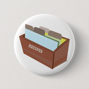 Recipe Box 6 Cm Round Badge