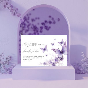 Recipe Card He Gives Me Butterflies Bridal Shower