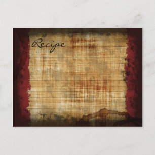 Recipe Card - old with stains
