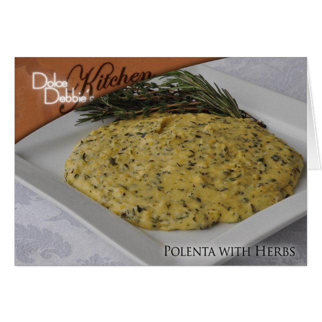 Recipe Card - Polenta with Herbs (Front Horizontal)