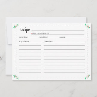 Recipe Cards