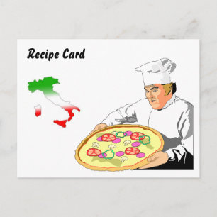 Recipe Cards Gift Set Italian Pizza