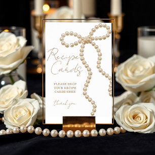 Recipe Cards She's Tying the Knot Bridal Shower Poster