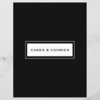 Recipe Category | Cakes & Cookies | Black & White