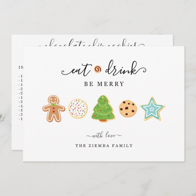 Recipe Christmas Card (Front/Back)