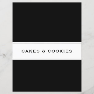 Recipe Cookbook Chapter Divider Cakes & Cookies