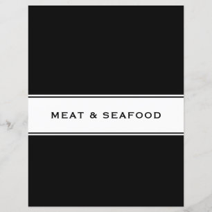 Recipe Cookbook Chapter Divider   Meat & Seafood