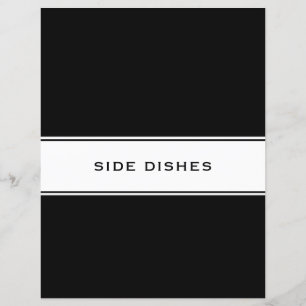 Recipe Cookbook Chapter Divider Side Dishes