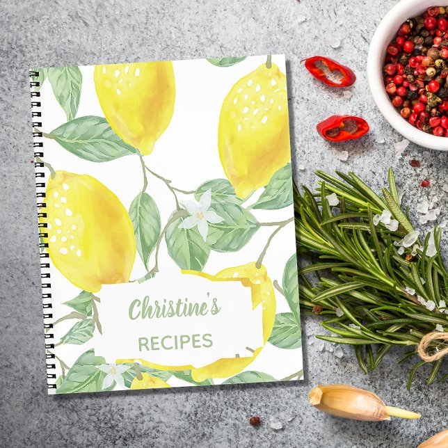 Recipe cookbook lemons notebook (Creator Uploaded)