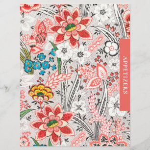 Recipe Divider   Appetizers   Elegant Floral