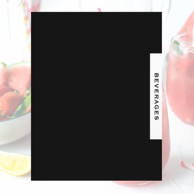 Recipe Divider | Beverages | Black & White (Creator Uploaded)