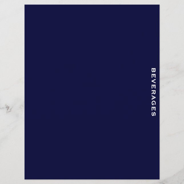 Recipe Divider | Blue & White | Beverages (Front)