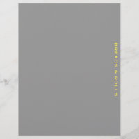 Recipe Divider | Breads & Rolls | Grey & Yellow